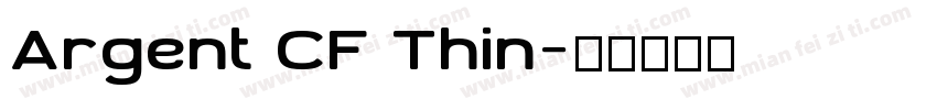 Argent CF Thin字体转换